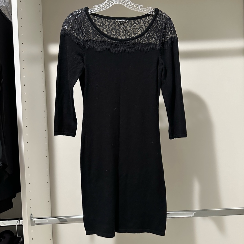 Express Women’s Sweater Lace Dress
